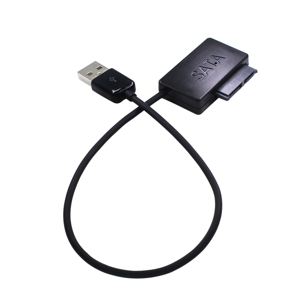 TISHRIC Molex Sata 7+6 to Usb 2.0 Adapter Cable Case Hdd Ssd Dvd Converter External Laptop Hard Drive Disk Optical Drive Adaptor