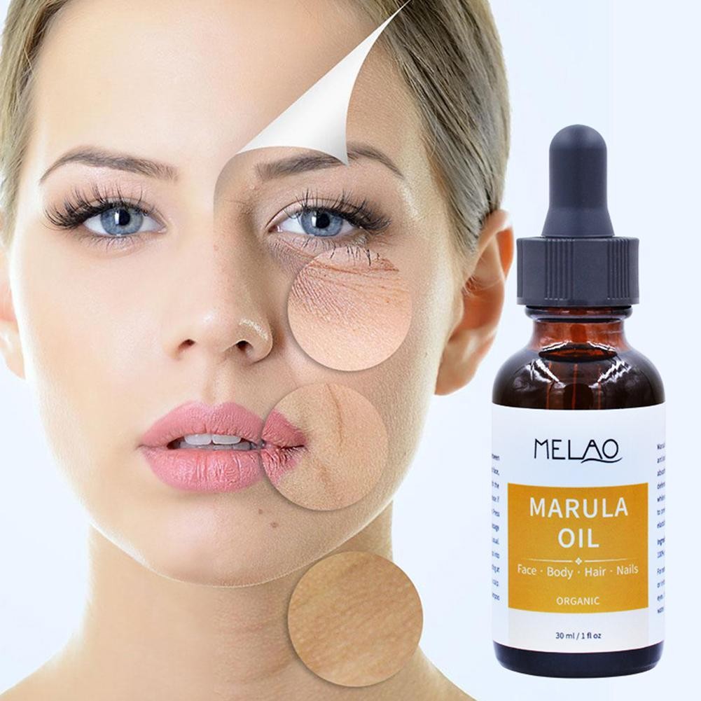 30ml Plant Marula Oil Anti Aging Anti-wrinkle Oganic Moisturizing Care Essential Oils Skin Serum Essence U1E4