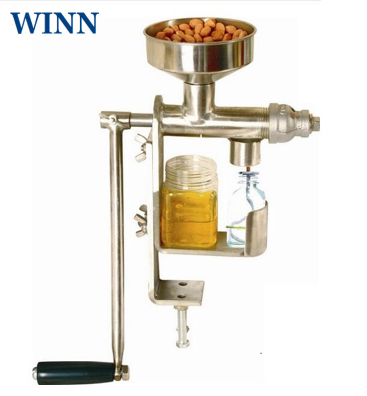 Manual Oil Press Machine 304 Stainless Steel Household Oil Extractor Peanut Nuts sunflower Seeds Oil Press Machine