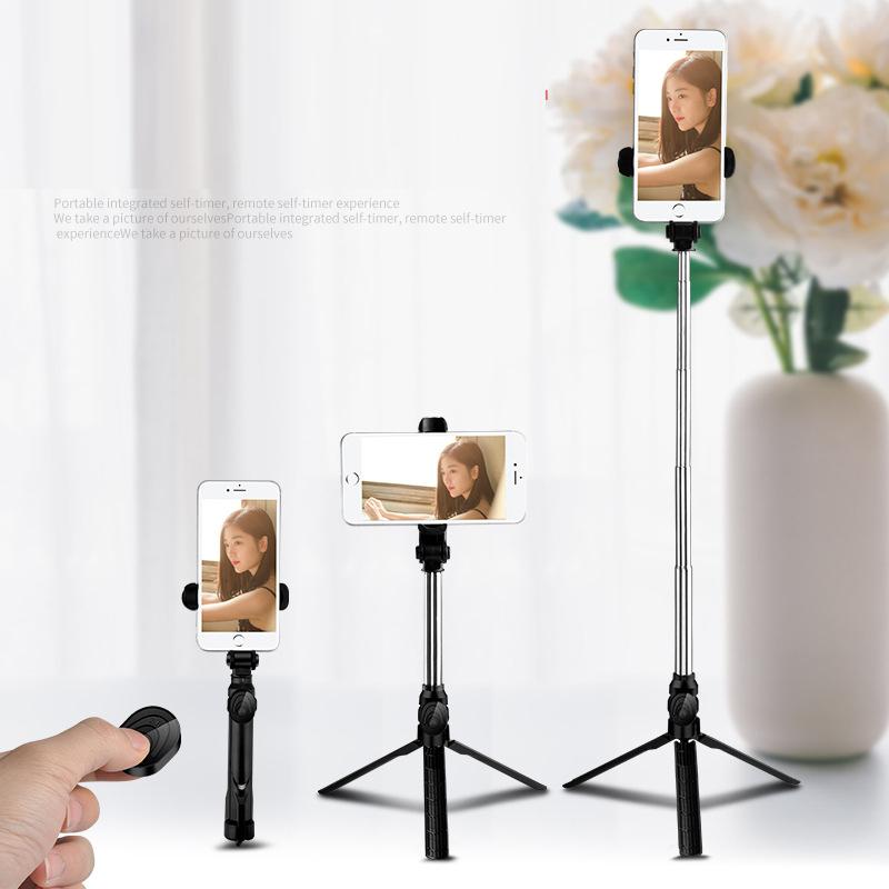 4 in 1 Wireless Bluetooth upgrade XT10 selfie stick horizontal shot vertical shot Retractable self-timer artifact live r20