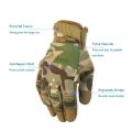 Men's Tactical Gloves Military Combat Shooting Paintball Mountaineering Anti-Cutting Industry Hard Knuckle Full Finger Gloves