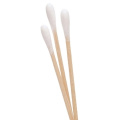 100Pcs Wood Handle Stick Cotton Swabs Buds Lab Cleaning Tool 6'' Long