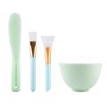 Face Mask Mixing Bowl Set DIY Facemask Mixing Tool Kit With Silicon Face Mask Brush Facial Mask Bowl Brush Stick Spoon TSLM1