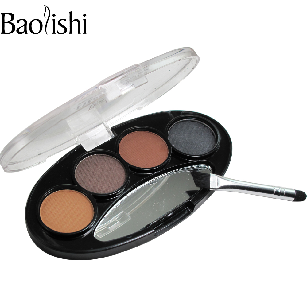 4 color Natural Long-lasting Waterproof Eyebrow power Brown black eyes Shaper Cosmetic Makeup Tool