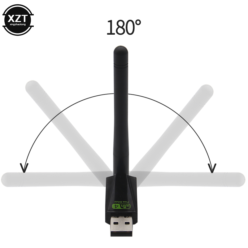 USB Wifi Wireless Network Card Adapter 150Mbps Antena Wi-Fi USB Adapter Realtek 8188GU Wi-fi Dongle PC Free Driver Lan Ethernet