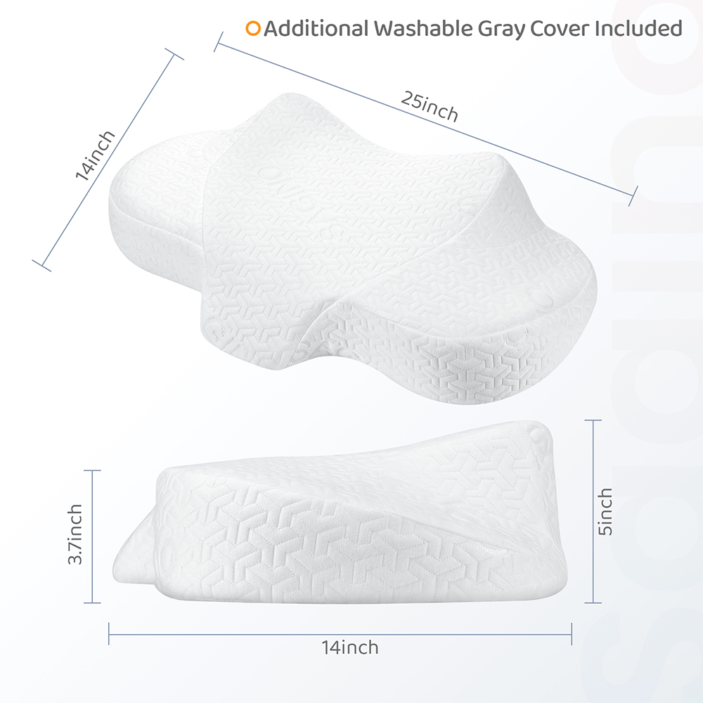 Sagino Memory Foam Bed Orthopedic Pillow for Neck Pain Sleeping Pillows Ergonomic Cervical Pillow Slow Rebound подушка oreiller