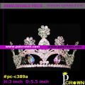 Round teardrop flower girls pageant tiaras crowns