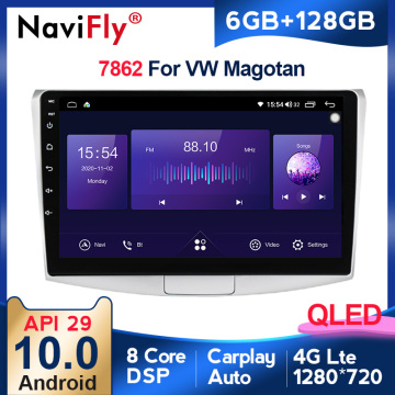 6G + 128G Carplay Android 10 4G Car Radio Multimedia For Volkswagen VW Passat B6 B7 CC Magotan 2011-2015 WIFI bluetooth FM DVD