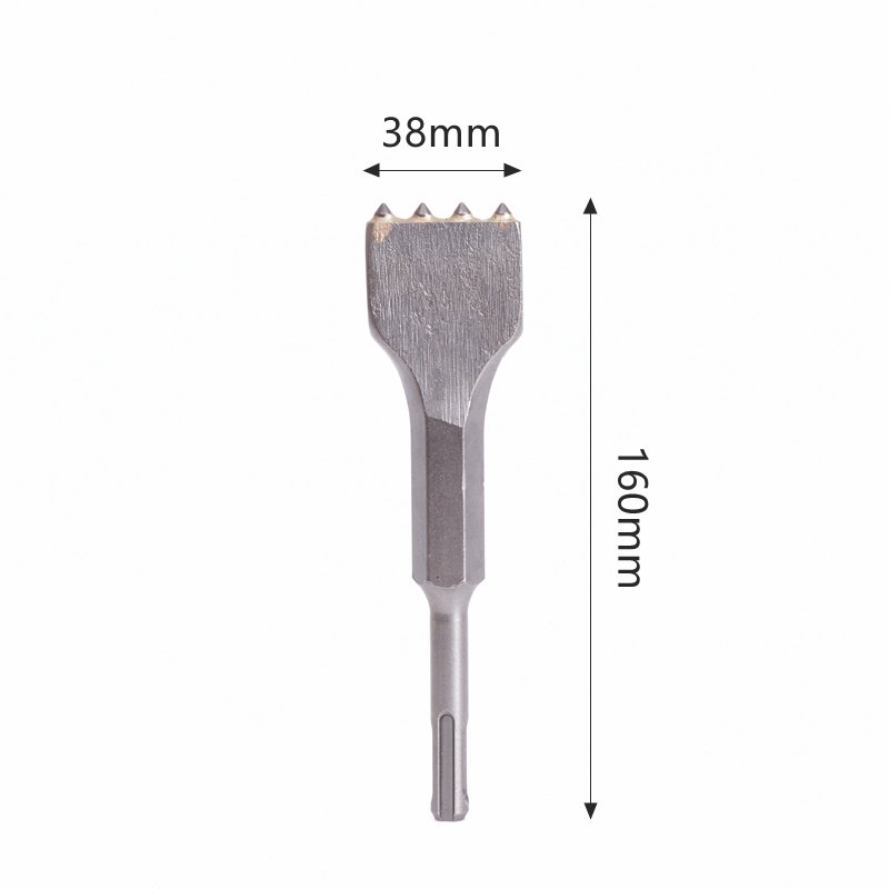 free shipping 1PC Advanced Rotary Hammer Chisel Bit Steel Tile Chisel Cranked Chisel Impact Drill for Electric Hammer Power Tool
