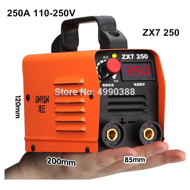 For free 250A 110-250V Compact Mini MMA Welder Inverter ARC Welding Machine Stick Welder