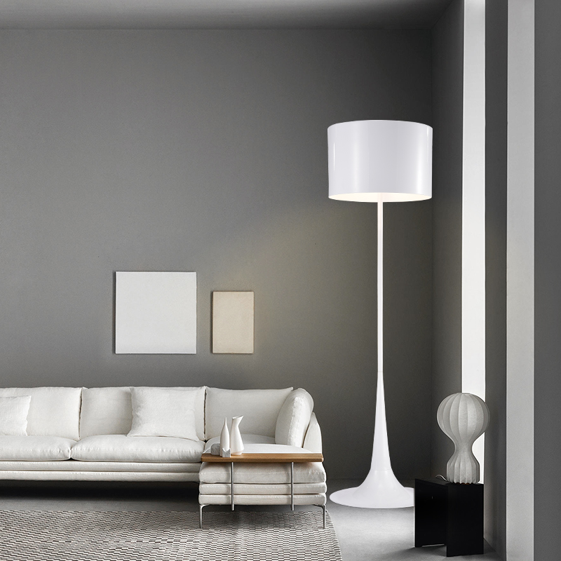 Post Modern Bedroom Floor Lamp 65'' White Black Stand Lamp Living Room Shop Cafe Bar Office Iron Floor Light Luminaire Fixture
