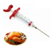 Top Selling BBQ Meat Syringe Marinade Injector Turkey Chicken Flavor Syringe Kitchen Cooking Syinge Accessories