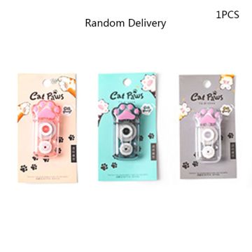 Cute Cat Paw Correction Tape Stationery Corrector Student Altered Tapes Kawaii