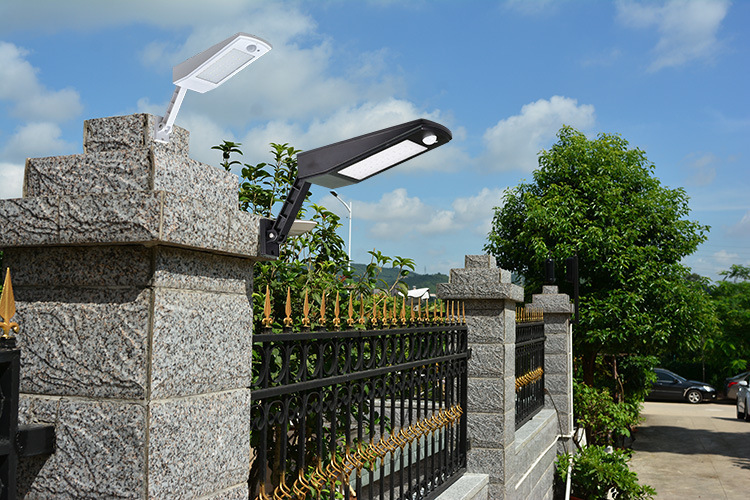 900lm Led Solar Light Outdoor Waterproof Lighting For Garden Wall 48 leds Four Modes Rotable Pole Solar Lamp Newest