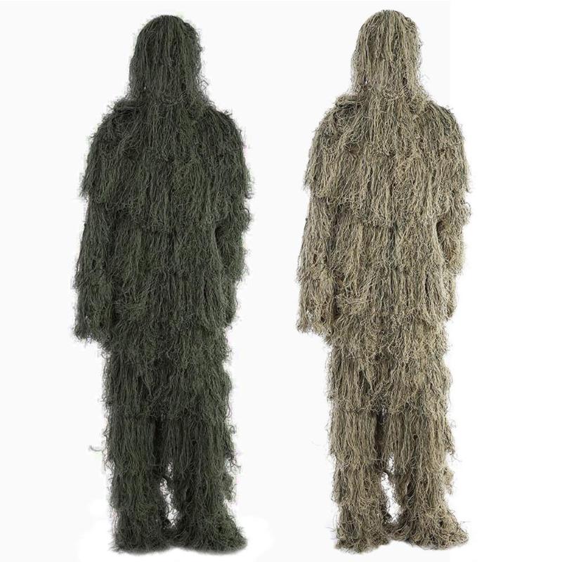 Camouflage Hunting Ghillie Suit Secretive Outdoor Sport Aerial Shooting Clothes Sniper Suits Camouflage Pretend Clothing