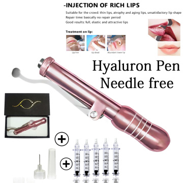 0.3ml pink hyaluronic pen lip dermal filler injector meso hyaluron injection pen Anti-wrinkle lip face lifting Stabilizer press