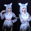 ROLECOS DVA Shin-Ryeong Cosplay Costume Game OW DVA Cosplay Costume Nine-tailed Fox Sexy Women Dress Halloween Bandage Full Set