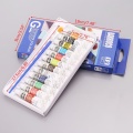 12 Colors Gouache Paint Tubes Set 6ml Draw Painting Pigment Painting With Brush Art Supplies