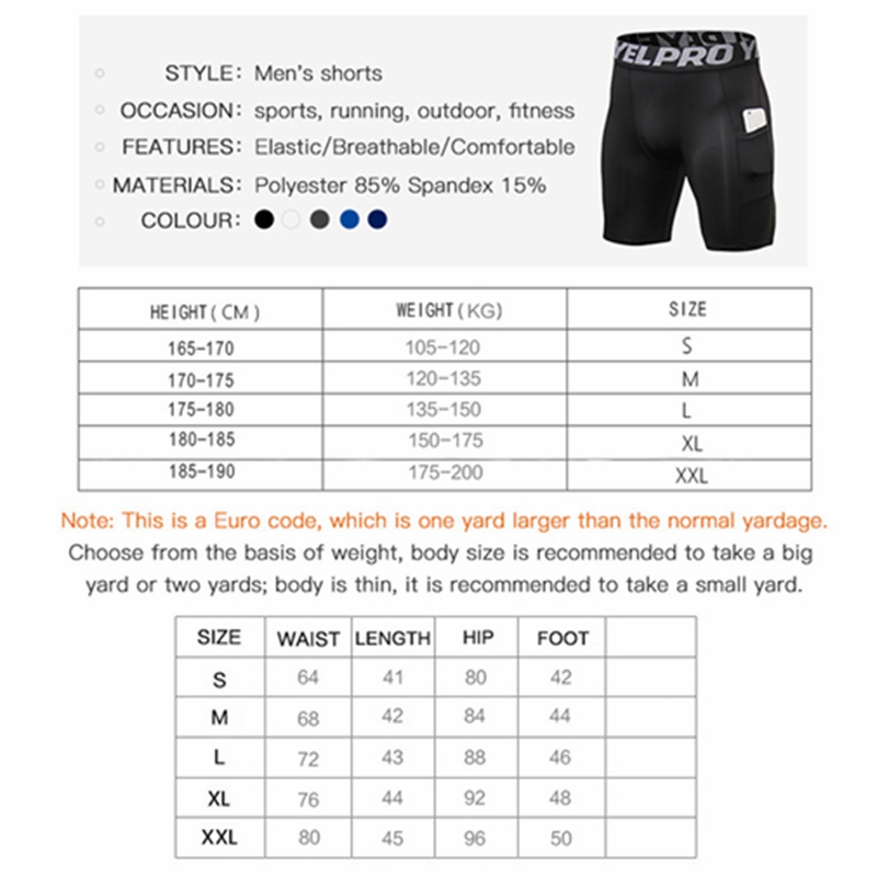 Men's Bodybuilding Quick Dry Compression Shorts Fitness Tight Shorts Sweat Sport Short Trousers Gym Men's Shorts For Running