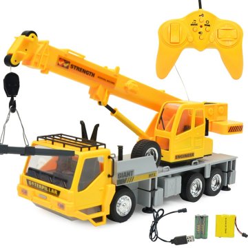 Children Remote Control tower Crane Hobby Kid Lift Construction Engineering Car Model Machinery Tower Cable Mining Car Tower Toy