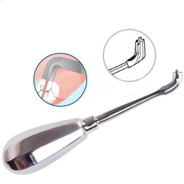 Dental Minimally Invasive Tooth Extraction Elevator Metal Handle Non-Slip Minimally Invasive Dental Elevator Cross