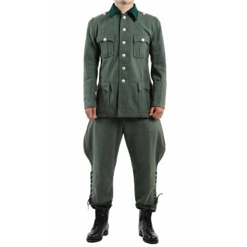 WW2 WWII German Army M36 Officer Wool Field Tunic & Breeches Military Uniform War Reenactments