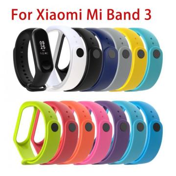 Silicone Strap For Xiaomi Mi Band 3 Replaceable Sports Bracelet Multiple Colour Accessor Wristband Breathable Smart Accessories