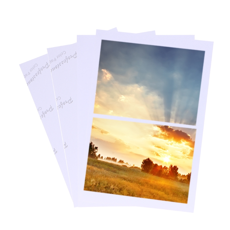 1 Set / 100 Sheets High Quality New Arrival Glossy 4R 4x6 Photo Paper For Printer Inkjet Paper Supplies 200gsm