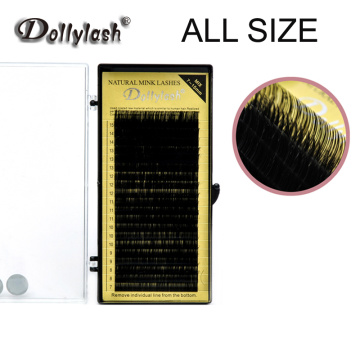 Dollylash Individual Eyelash Extension 0.07 0.10 0.15 0.20 0.25 Mix Length 7mm-15mm False Eyelash 20 Rows/Tray