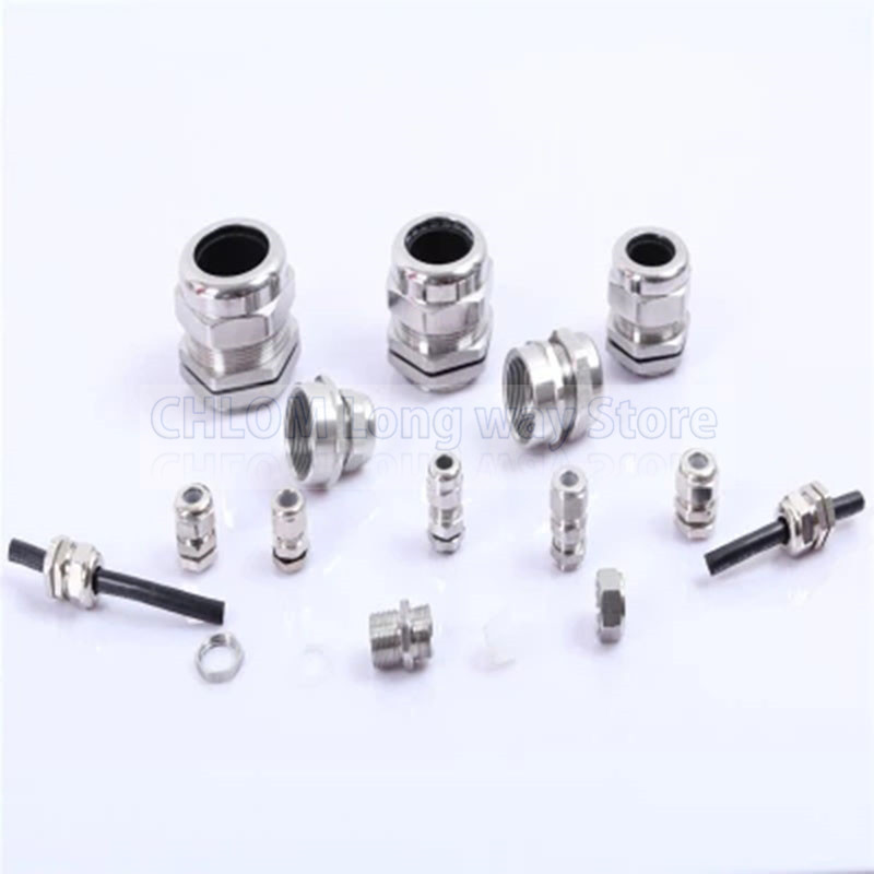 1piece PG36 Nickel Brass Metal IP68 Waterproof Cable Glands Connector Wire Glands for 25-33mm cable conduit wiring connection