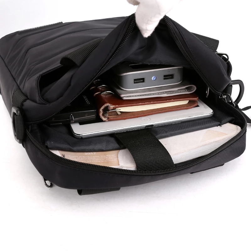 SCIONE Man Classic Messenger Bag Mens Multifunction Shoulder Bags Nylon Business Wallet Bag For Men Simple Shoulder Bags