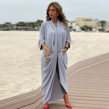 Kaftan Abaya Dubai Turkey Hijab Muslim Fashion Kimono Cardigan Mujer Caftan Islam Abayas For Women American Clothing Robe Femme