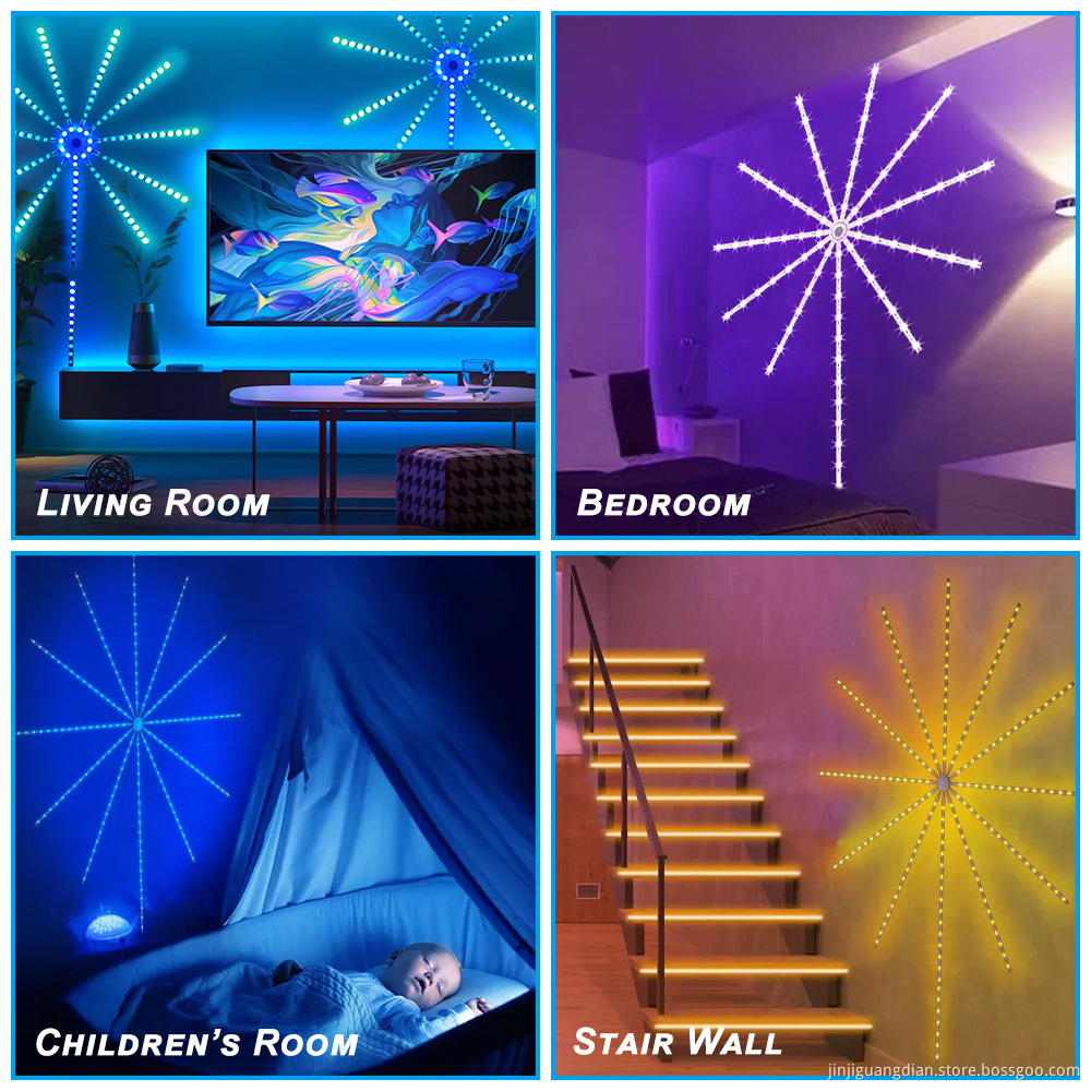 Voice Control Fireworks Light