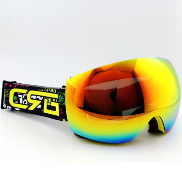 Yellow Lens Yellow Frame Brand Ski Goggles Double UV400 Anti-Fog Big Ski Mask Glasses Skiing Men Women Snow Snowboard Goggles
