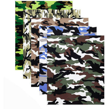 Camouflage Pattern Iron on Heat Transfer Vinyl HTV T-shirt Heat Press Vinyl Film 30*25cm/50cm