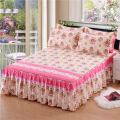 Soft Sanding Fitted Bed Sheet Cover Thicken Bedspread Twin King Queen Size Bed Skirt Wedding Bed Skirt Cover