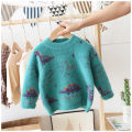 ins hot baby boys sweater 2-7 years old Autumn and winter children's sweater Mohair Cartoon dinosaur kids sweaters baby tops