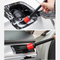 5pcs Car Wash Brush Detailing Cleaning Auto Care Brush Wash Accessories for Wheel Gap Rims Dashboard Air Vent Trim Clean Tools