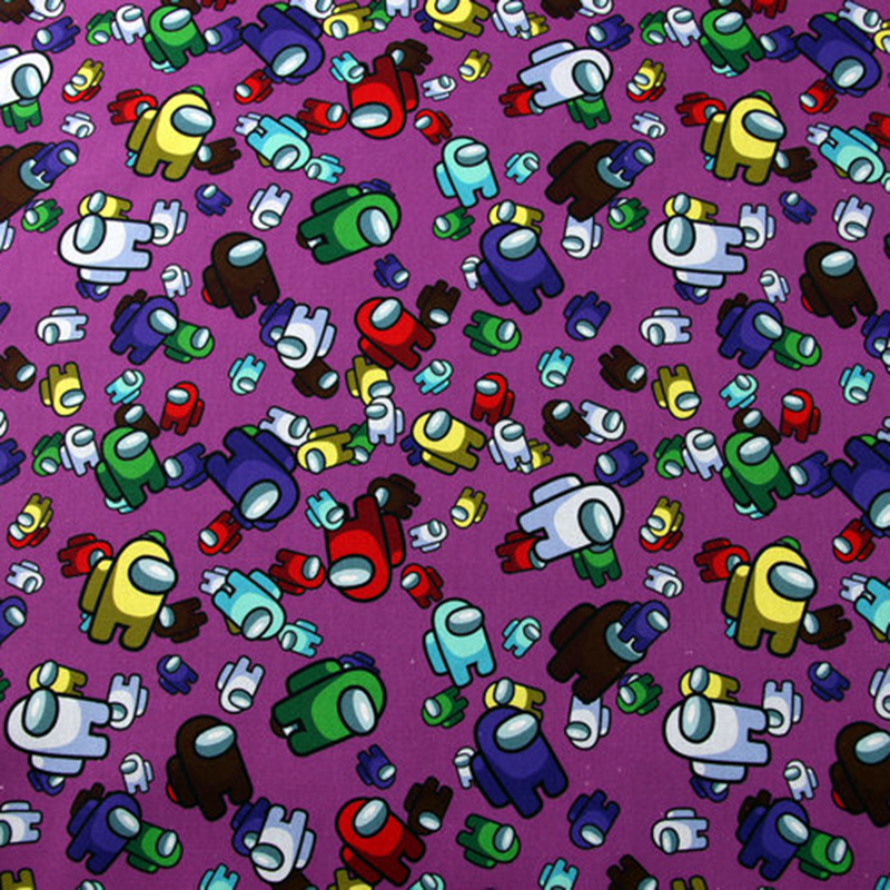 Cartoon Among Us 100% Cotton Fabric for Kids Clothes Hometextile Backpacks Slipcover Cushion Cover DIY Material