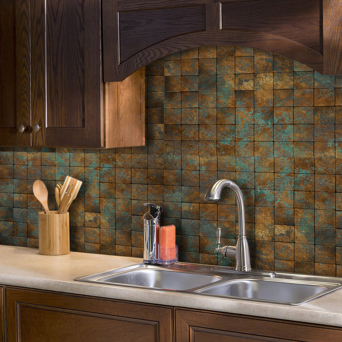 40x60cm Self-Adhesive Wallpaper Removable Ceiling Tile Kitchen Oilproof Decals Waterproof Backsplash Peel & Stick Tile