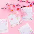 Fresh Cherry Sakura Natural Memo Pad Sticky Notes Shopping Check List Escolar Papelaria School Supply Label