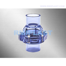 Clear PVC Plastic Swing Check Valve 2 inch
