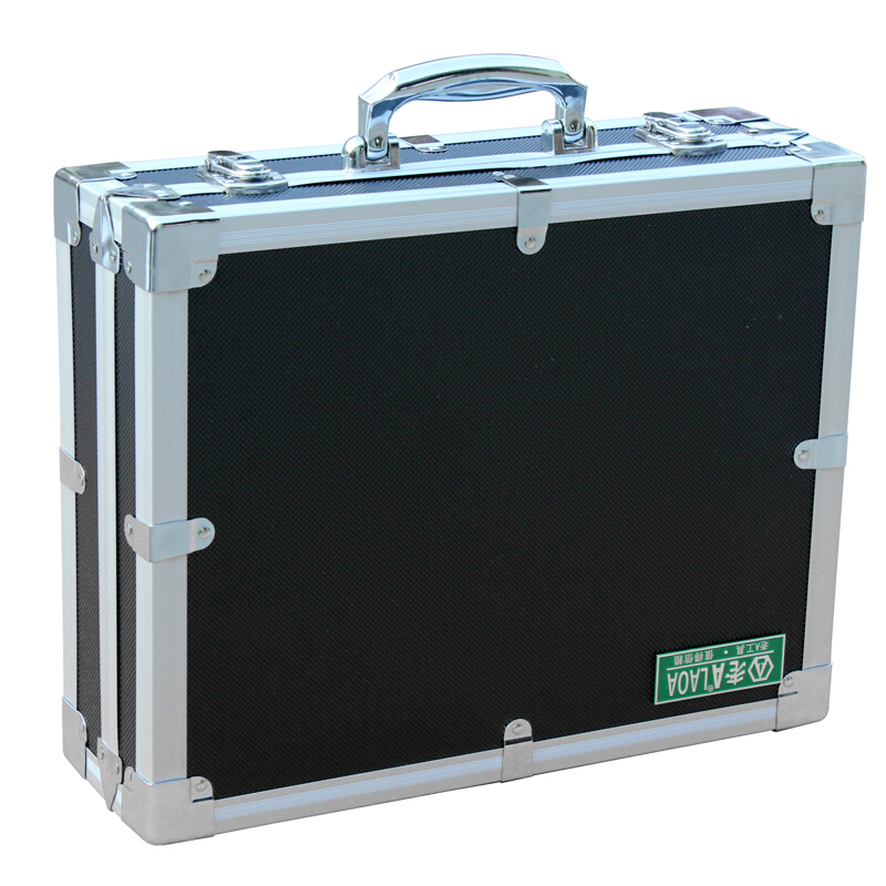 LAOA 16/20 inch Tool Case Storage Box Aluminum Shock Resistance Luggage Carrier Inner Plate Removable with Code Lock