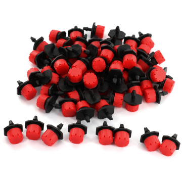 100pcs Plastic Adjustable Emitter Dripper Micro Drip Irrigation Sprinklers Watering System Automatic Water Spray Nozzle