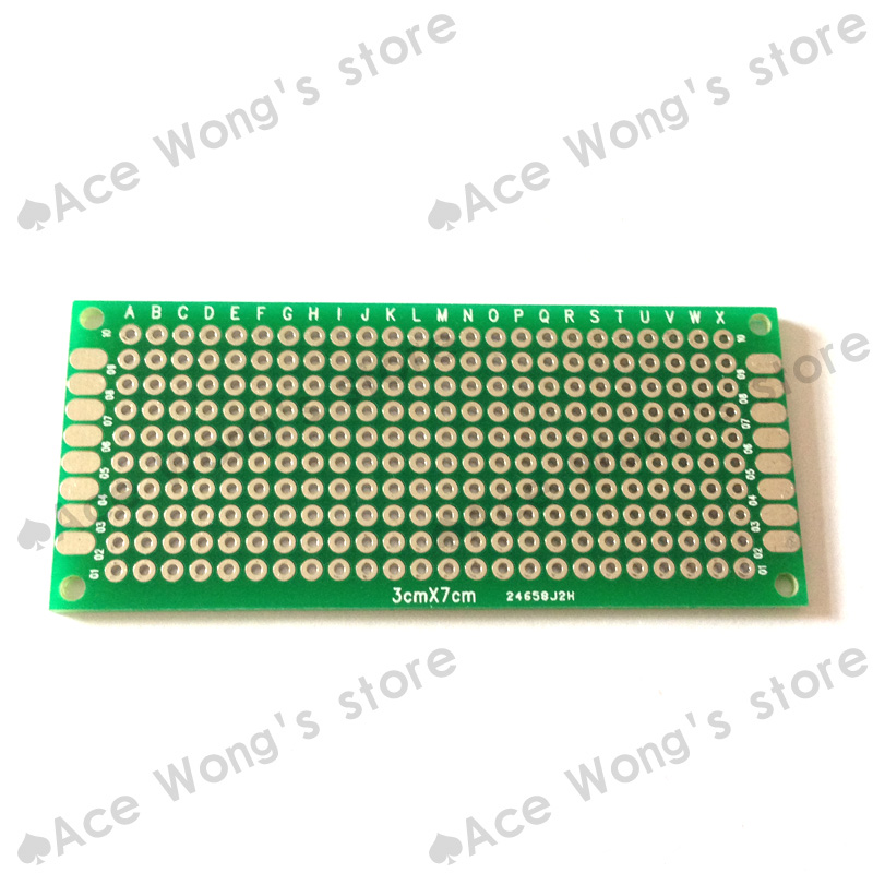 1pcs 3x7cm PROTOTYPE PCB 2 layer 3*7 panel Universal Board