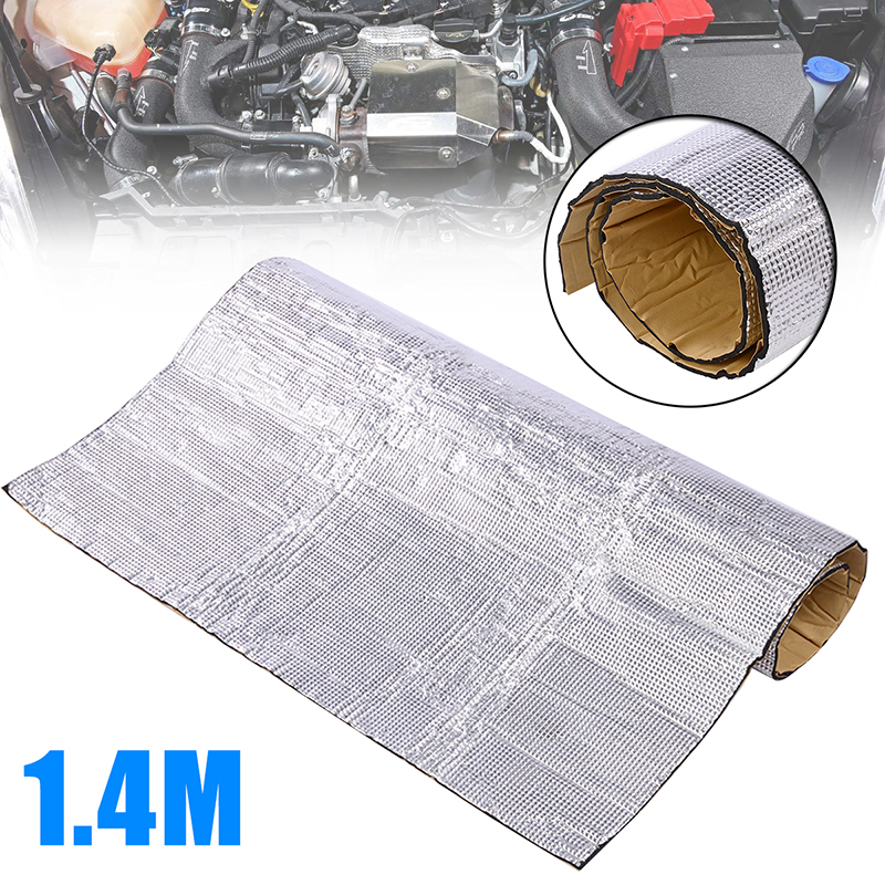 1 Roll 140cm*100cm Car Engine Heat Barrier Mat Sound Deadener Noise Reduction Insulation Thermal Properties Non-Flammable Mat
