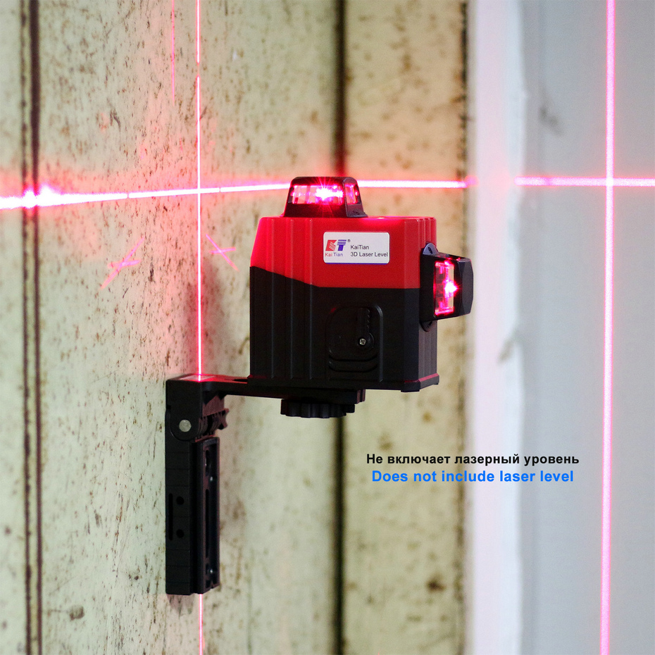 KaiTian Laser 3D Magnetic Bracket with Extension Rod&Adjustable Angle&Maximum Load 10KG For Green/Red Line Nivel Laser Level 360