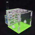 DIY Acryl Ant Farm Ant Nest with Feeding Area Ant House for Pet Anthill Workshop Ant Home with Moisturizing Water Tower 8*8*10cm