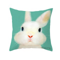 Easter Decoration Pillow Case Cartoon Rabbit Pillowcase Egg Print Cushion Cover Living Room Sofa Backrest Pillow Cushion Cover