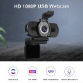 2MP 1080P Full HD CMOS Manual Focus USB Webcam Vlog Video Live Streaming Online Conference Web Camera with Microphone